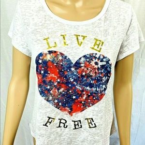 Made in the USA t-shirt size XL Live Free casual